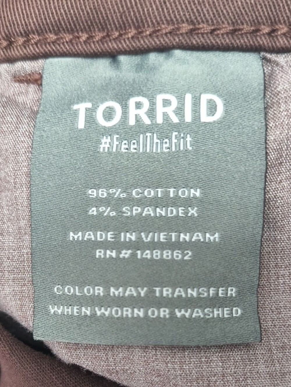 NWT torrid Women's Puce Stretch Pull-on Twill Boyfriend Shorts 3X - Picture 7 of 7